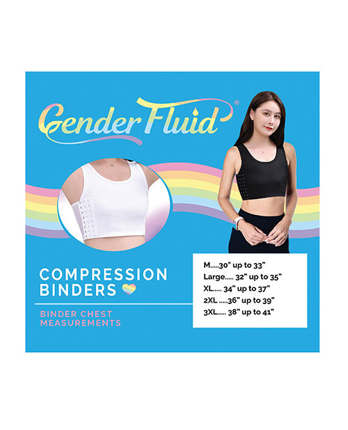 Gender Fluid Chest Compression Binder - XXXL White